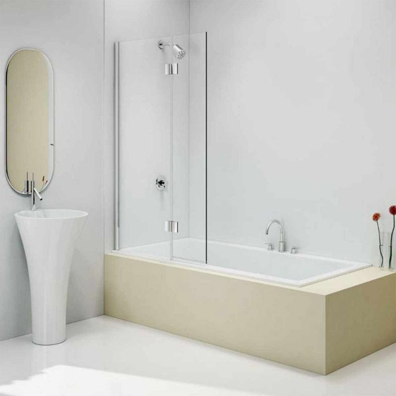 Merlyn 2 Panel Hinged Bath Screen 850 x 1500mm Left Hand - MB7AL - TAP 'N' SHOWER