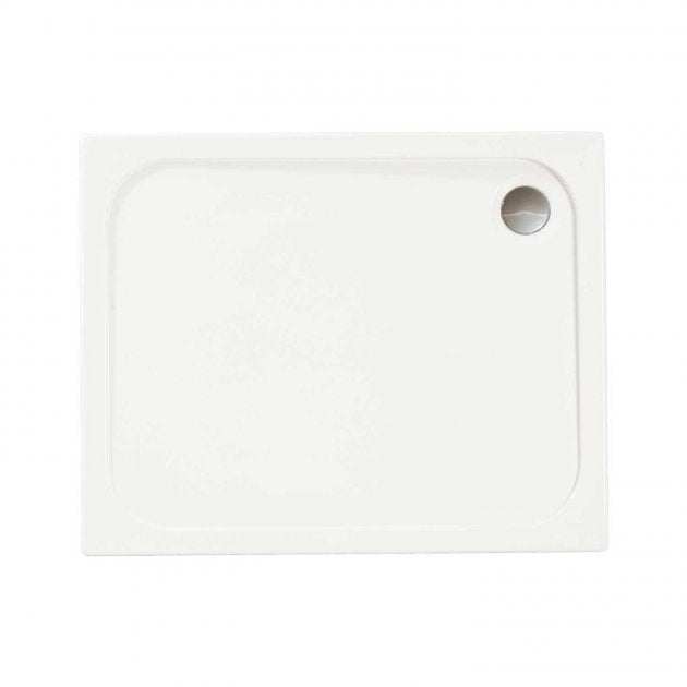 Merlyn MStone Stone Resin Rectangular Shower Tray with Waste 1500mm x 900mm - White - D159RT - TAP 'N' SHOWER