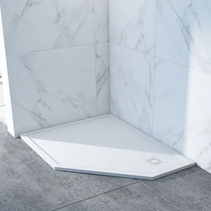 Merlyn Arysto Ten Pentangle 900 x 900mm Shower Tray - Matt White - T90PW - TAP 'N' SHOWER