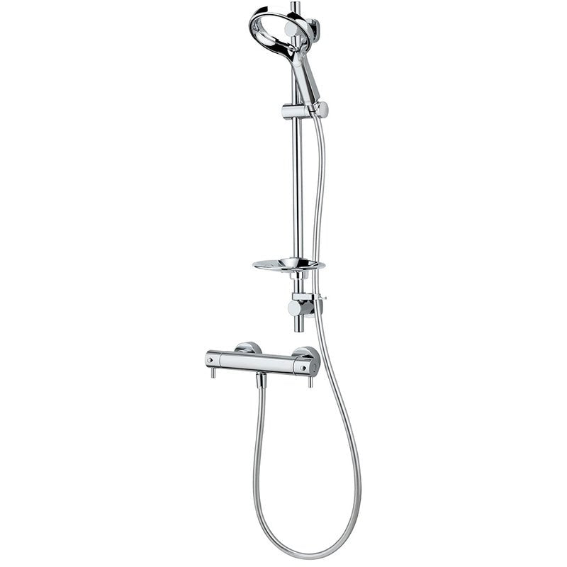 Methven Aurajet Aio Cool To Touch Bar Mixer and Kit - Chrome - AOCTSEFCP - TAP 'N' SHOWER