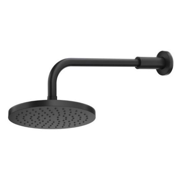 Methven Krome 200mm Shower & Arm - Black - KSABK - TAP 'N' SHOWER