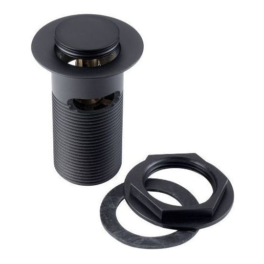 Methven Press Top Basin Waste - Black - PTW300/MB - TAP 'N' SHOWER