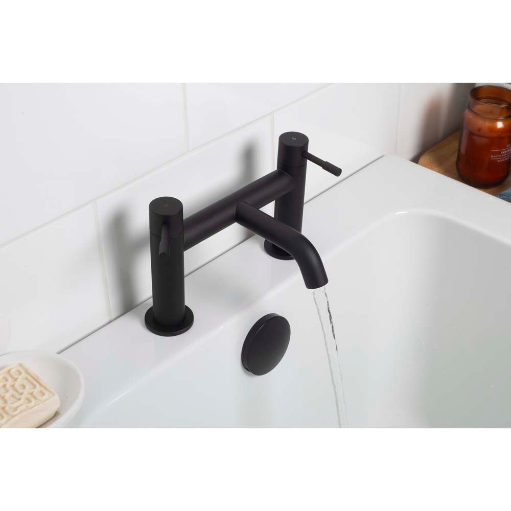 Bristan Mila Bath Filler Tap - Black - MI BF BLK - TAP 'N' SHOWER
