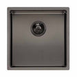 Reginox Miami 1 Bowl Integrated Sink - Grey - MIAMI 40X40 GUNMETAL - TAP 'N' SHOWER