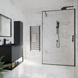 Scudo Minos Framed Glass Panel 700ml - Black - MINFRAME700BLK - TAP 'N' SHOWER