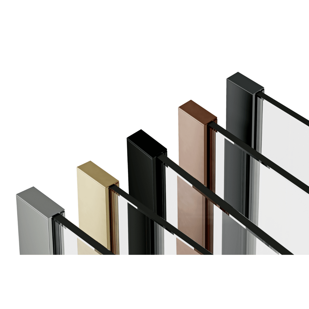 Scudo Wall Profile and Bracing Bar Pack 10mm - Black - MINBLKPACK - TAP 'N' SHOWER