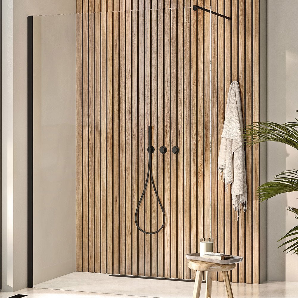 Scudo 10mm Glass Panel Without Wall Profile 1100mm - MINPAN1100NP - TAP 'N' SHOWER