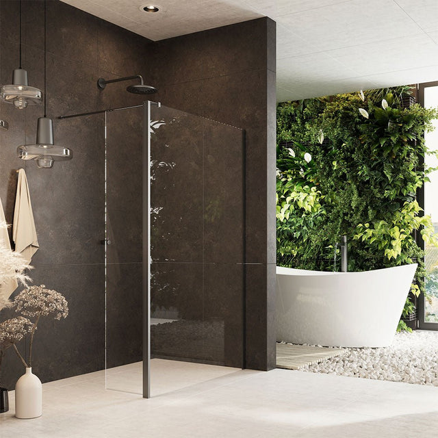 Scudo 10mm Glass Panel Without Wall Profile - MINPAN760NP - TAP 'N' SHOWER