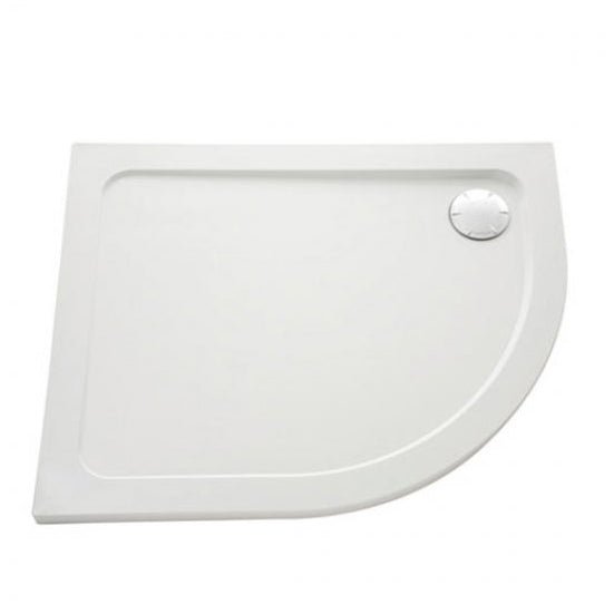 Mira Flight Low Flat Top Offset Quadrant Shower Tray with Waste Left Handed 1200mm X 900mm - White - 1.1697.024.WH - TAP 'N' SHOWER