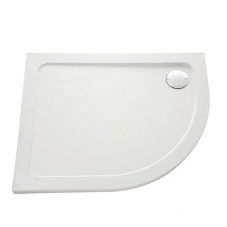 Mira Flight Low Flat Top Offset Quadrant Shower Tray with Waste Left Handed 1200mm X 900mm - White - 1.1697.024.WH - TAP 'N' SHOWER