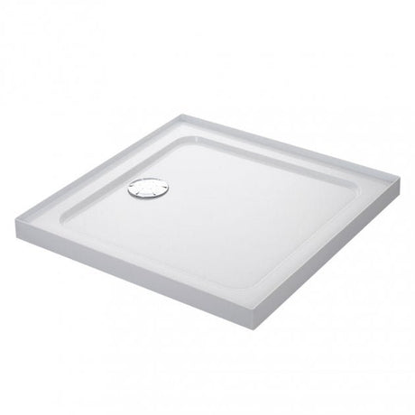 Mira Flight Low 4 Upstands Square Shower Tray with Waste 800mm X 800mm - White - 1.1697.322.WH - TAP 'N' SHOWER