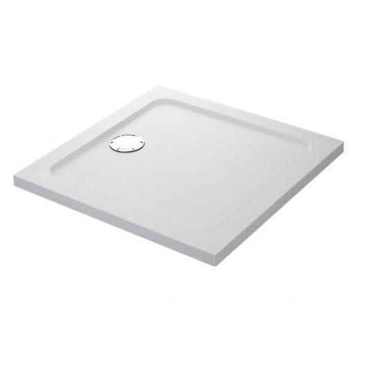 Mira Flight Safe Square Anti - Slip Shower Tray with Waste 1000mm x 1000mm - White - 1.1697.040.AS - TAP 'N' SHOWER