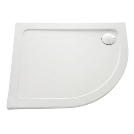 Mira Flight Safe Left Handed Offset Quadrant Anti - Slip Shower Tray with Waste 1200mm x 900mm - White - 1.1697.024.AS - TAP 'N' SHOWER