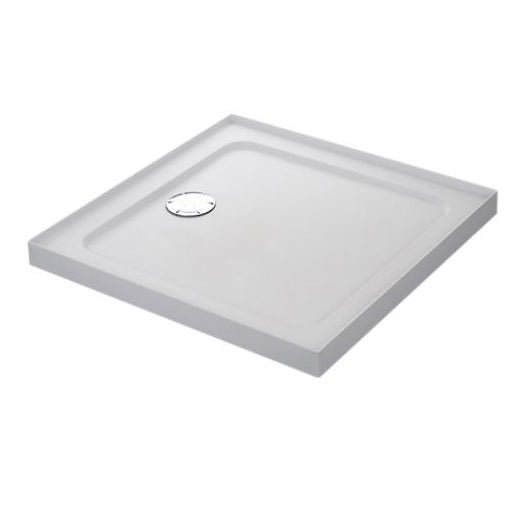 Mira Flight Safe 4 Upstands Anti - Slip Square Shower Tray with Waste 900mm x 900mm - White - 1.1697.325.AS - TAP 'N' SHOWER