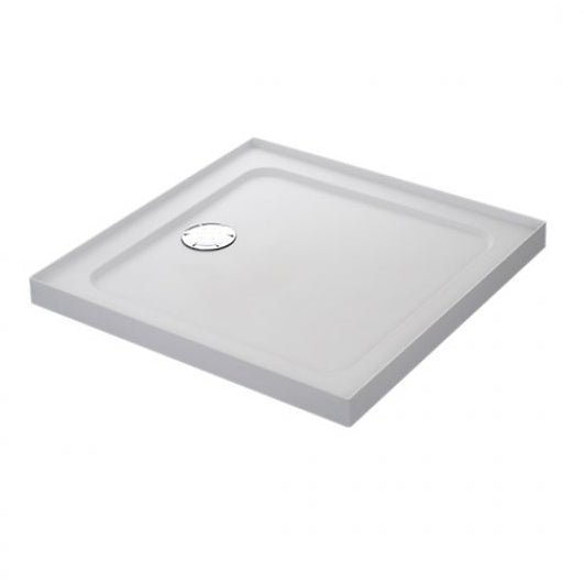 Mira Flight Safe 4 Upstands Anti - Slip Square Shower Tray with Waste 760mm x 760mm - White - 1.1697.342.AS - TAP 'N' SHOWER