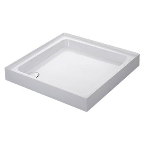 Mira Flight 4 Upstands Square Shower Tray with Waste 800mm x 800mm - White - 1.1783.008.WH - TAP 'N' SHOWER