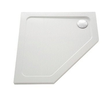 Mira Flight Low Pentagon Left Hand 0 Upstands 1200 X 900 - White - 1.1697.026.WH - TAP 'N' SHOWER