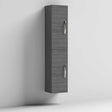 Nuie Athena 2-Door Wall Hung Tall Unit 300mm Wide - Brown Grey Avola- MOD562