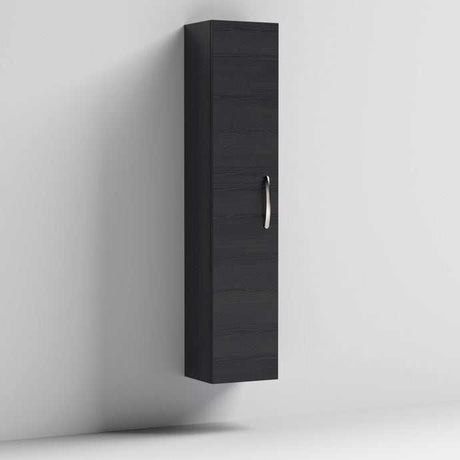 Nuie Athena 1-Door Wall Hung Tall Unit 300mm Wide - Hacienda Black- MOD661