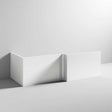 Nuie Blocks Square Shower Bath Front Panel 540mm Height x 1700mm Wide - Satin White - MOF173