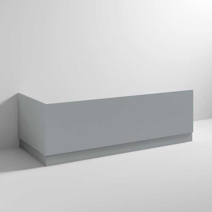 Nuie Blocks Plinth and Straight Bath Front Panel 560mm Height x 1800mm Wide - Satin Grey - MOF278 - TAP 'N' SHOWER