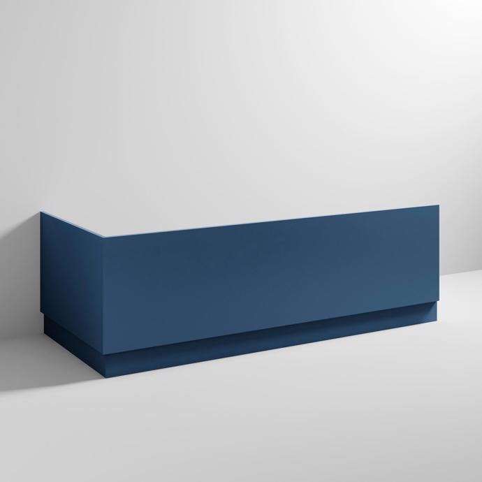 Nuie Blocks Plinth and Straight Bath End Panel 560mm Height x 680mm Wide - Satin Blue - MOF370 - TAP 'N' SHOWER