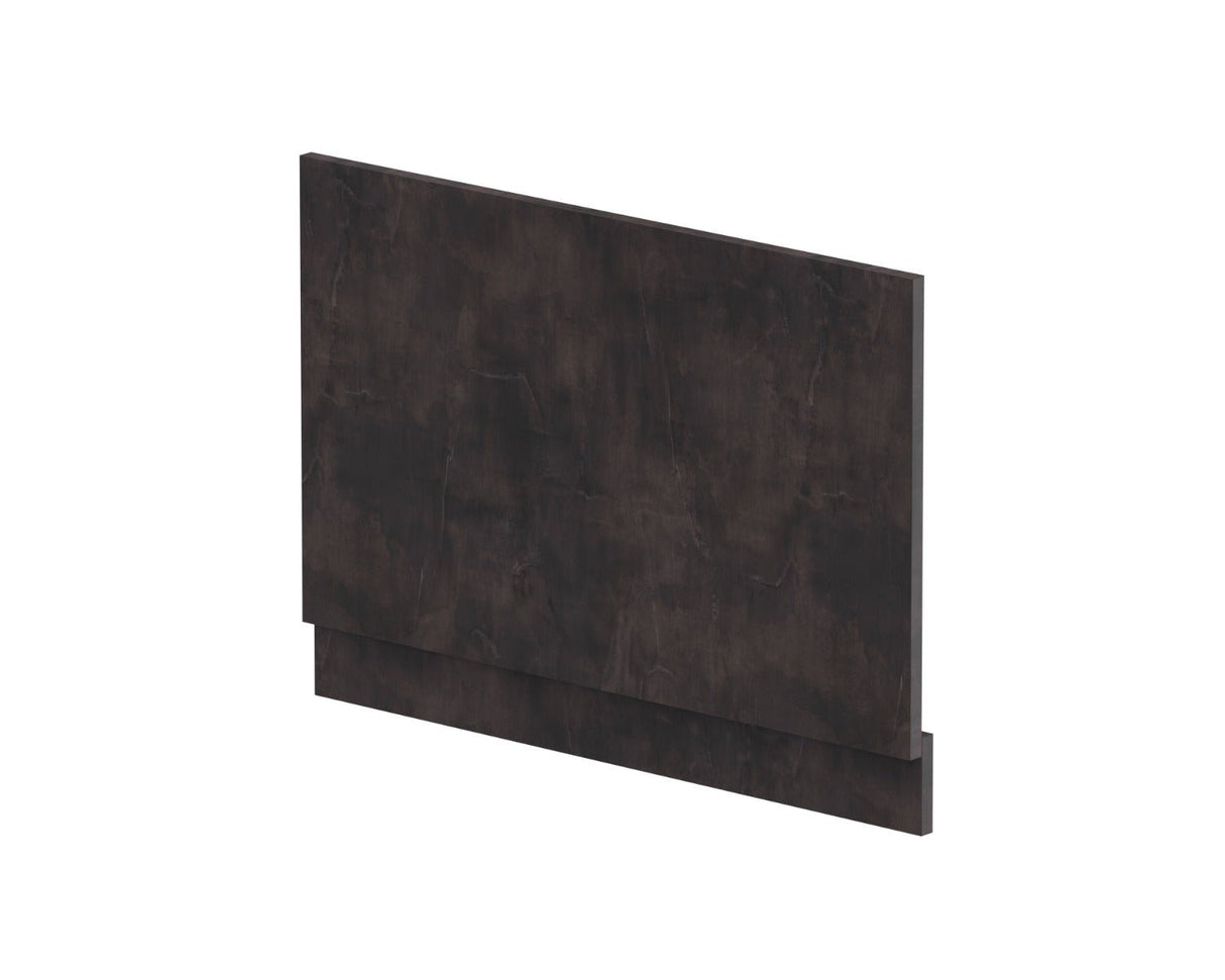 Hudson Reed Havana Straight Shower Bath End Panel & Plinth 800mm - Metallic Slate - MPC2613 - TAP 'N' SHOWER