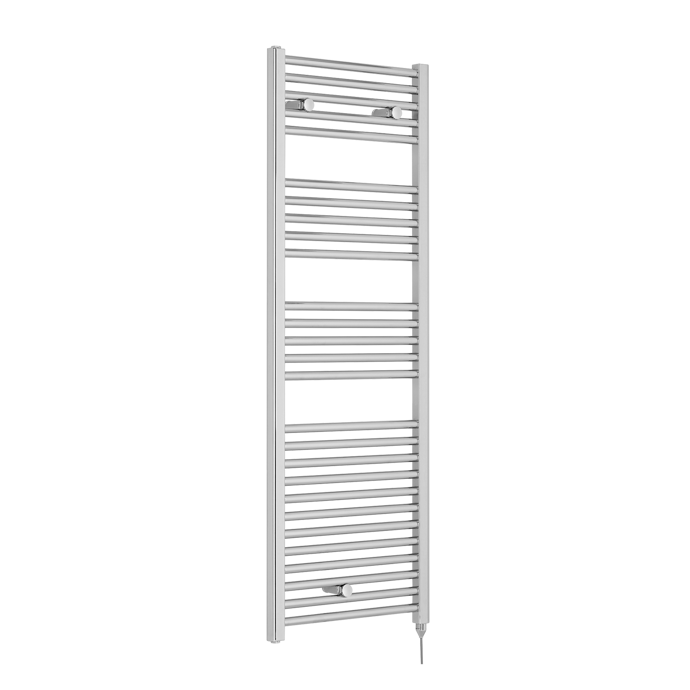 Nuie Heated Electric Towel Rail 1375mm High x 480mm Wide  - Chrome - MTY152