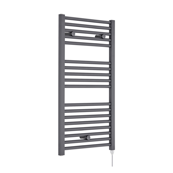Nuie Heated Electric Towel Rail 920mm High x 480mm Wide  - Anthracite - MTY154