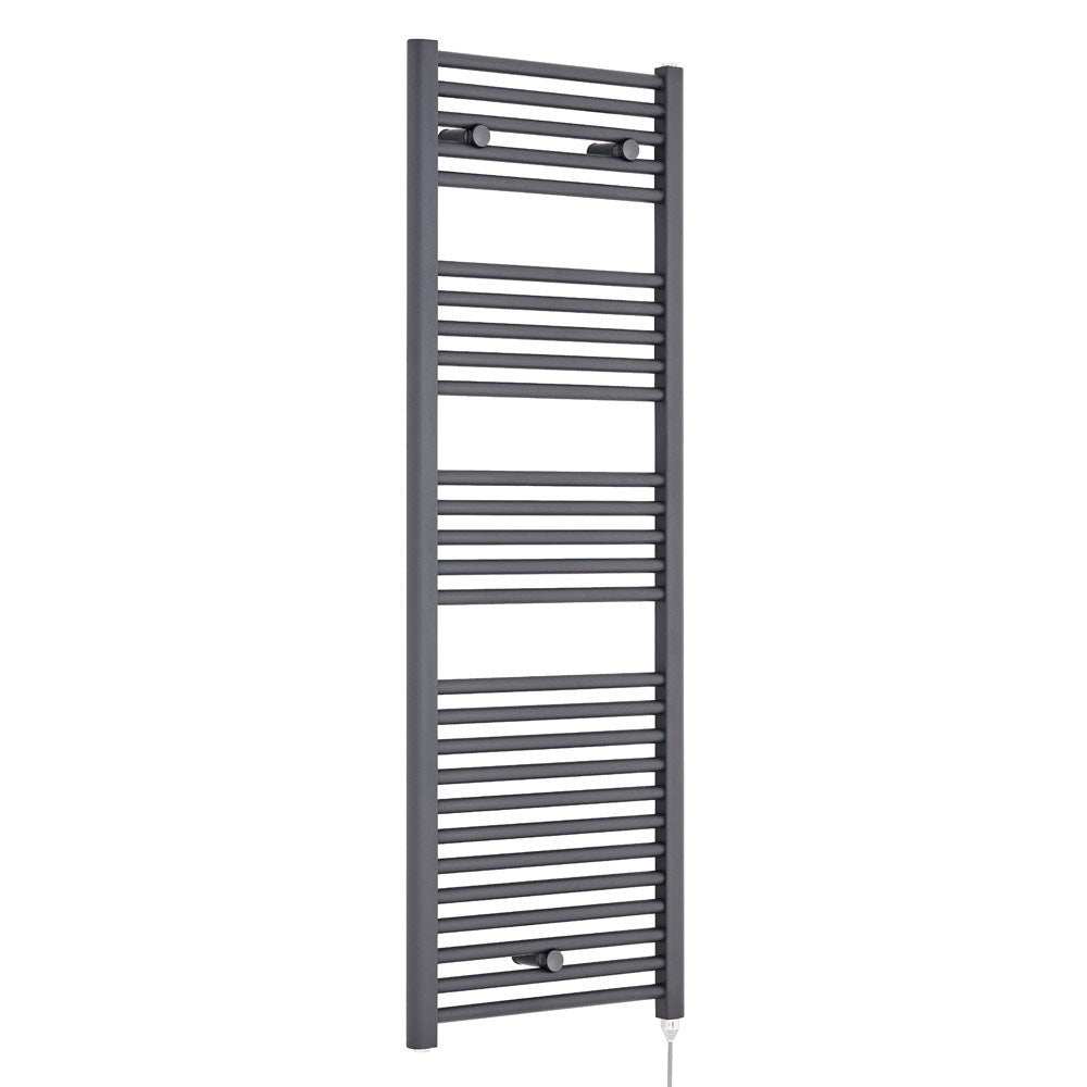 Nuie Heated Electric Towel Rail 1375mm High x 480mm Wide - Anthracite - MTY155 - TAP 'N' SHOWER