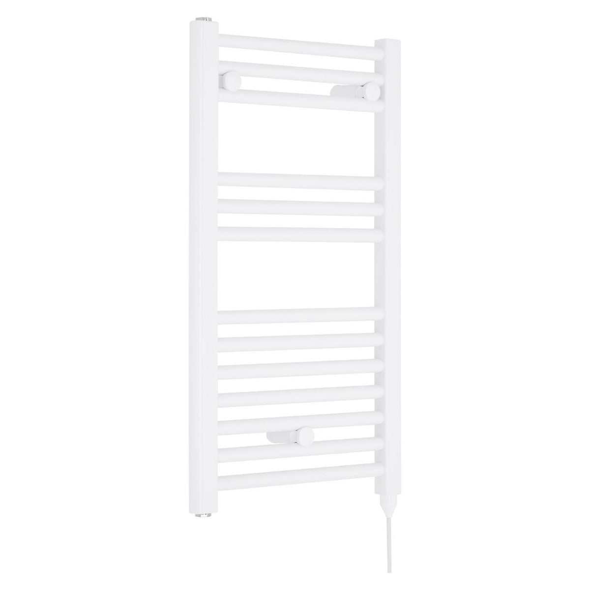 Nuie Heated Electric Towel Rail 720mm High x 400mm Wide - White - MTY156 - TAP 'N' SHOWER