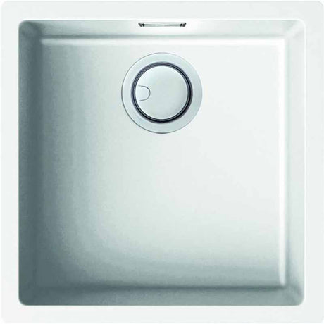 Reginox Multa Elleci Granite Single Bowl Kitchen Sink - White - MULTA 102 W - TAP 'N' SHOWER