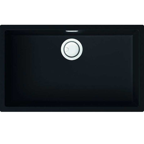 Reginox Multa Elleci Granite Single Bowl Kitchen Sink - Black - MULTA 130 B - TAP 'N' SHOWER