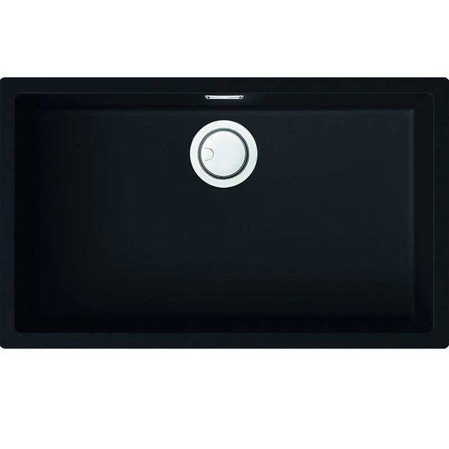 Reginox Multa Elleci Granite Single Bowl Kitchen Sink - Black - MULTA 130 B - TAP 'N' SHOWER