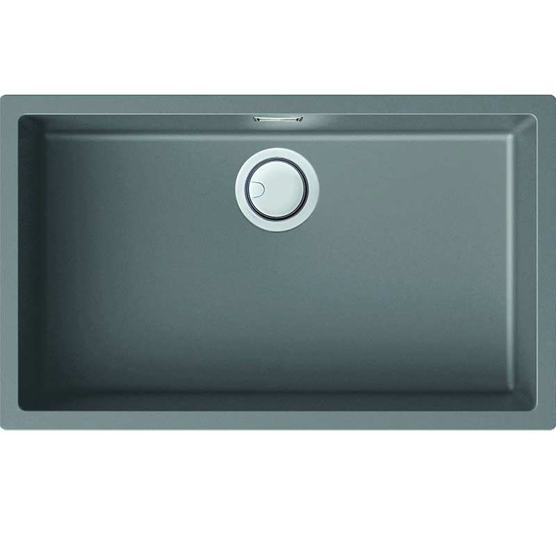 Reginox Multa Elleci Granite Single Bowl Kitchen Sink - Light Grey - MULTA 130 LG - TAP 'N' SHOWER