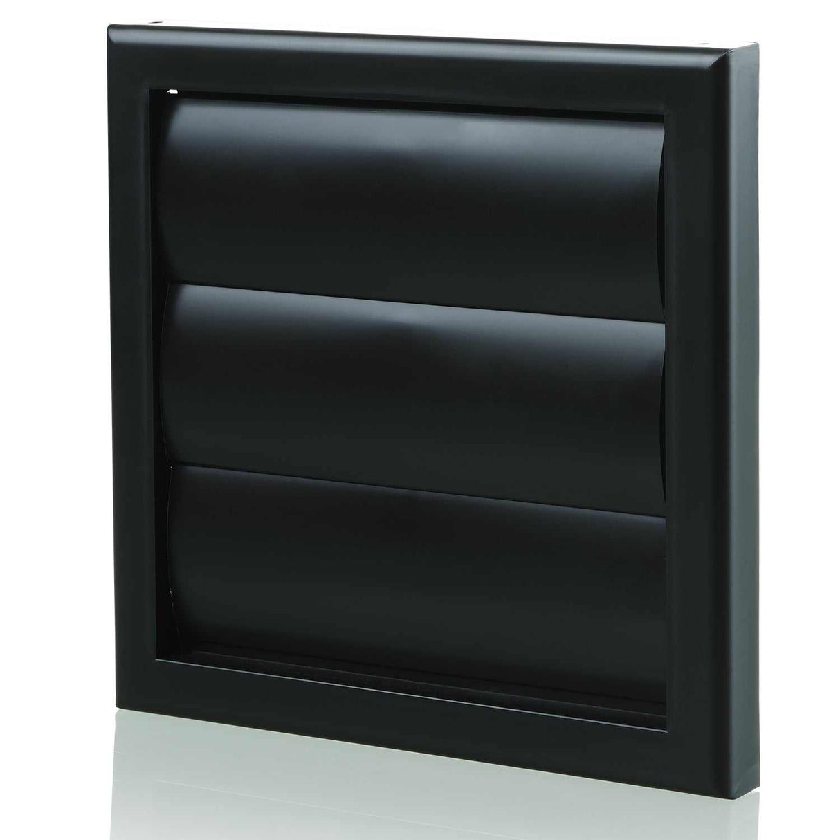 Blauberg plastic vented black gravity shutter air ventilation grille 125mm for external wall