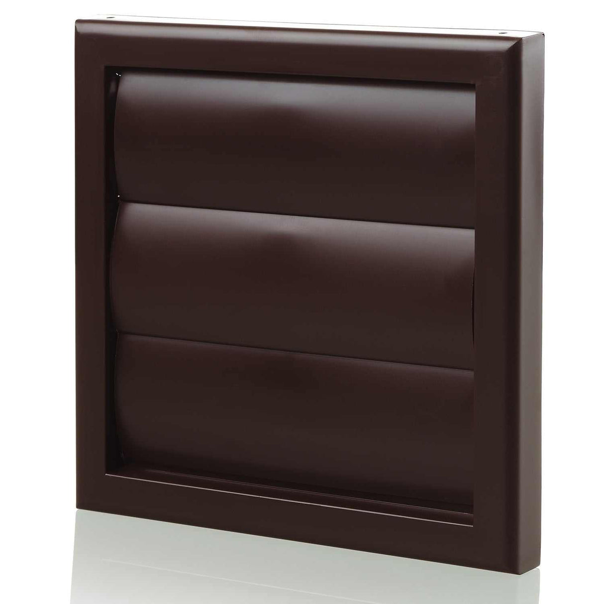Blauberg brown plastic vented back draught air shutter grille for 100mm duct ventilation