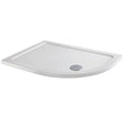 MX Elements Right Handed Offset Quadrant Anti-Slip Shower Tray with Waste 1000mm x 900mm - White - ASTOR