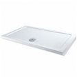 MX Elements Flat Top Rectangular Shower Tray with Waste 1600mm x 900mm - White - STI
