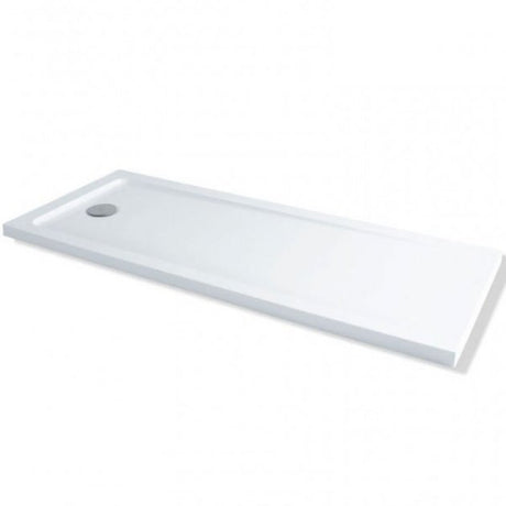 MX Elements Modern Flat Top Rectangular Shower Tray with Waste 1700mm x 700mm - White - ST2