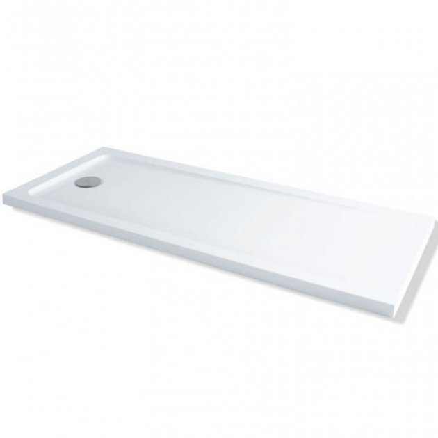 MX Elements Modern Flat Top Rectangular Shower Tray with Waste 1700mm x 700mm - White - ST2 - TAP 'N' SHOWER