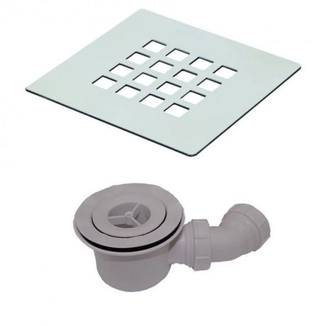 MX High-Flow Modern 90mm Waste and Steel Grid - Chrome - X2X