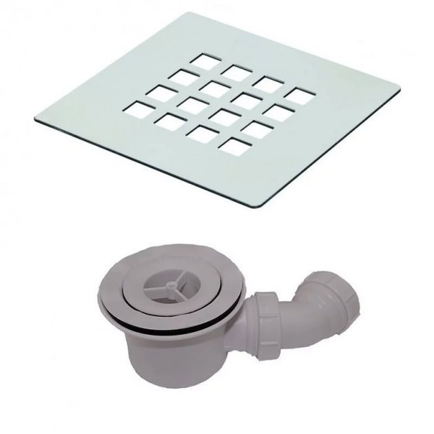 MX High - Flow Modern 90mm Waste and Steel Grid - Chrome - X2X - TAP 'N' SHOWER