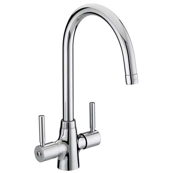 Bristan Monza EasyFit Modern Dual Handle Mono Kitchen Sink Mixer Tap -