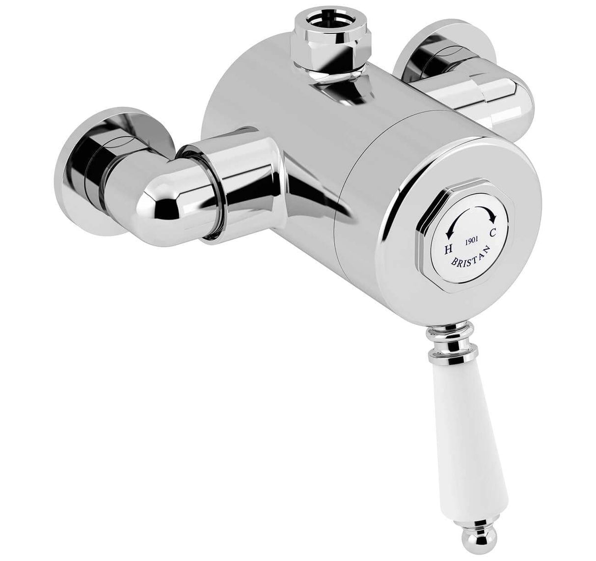 Bristan 1901 Traditional Exposed Sequential Top Outlet Shower Valve -