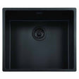 Reginox New York 1 Bowl Integrated Sink - Jet Black - NEW YORK 50X40 JB - TAP 'N' SHOWER