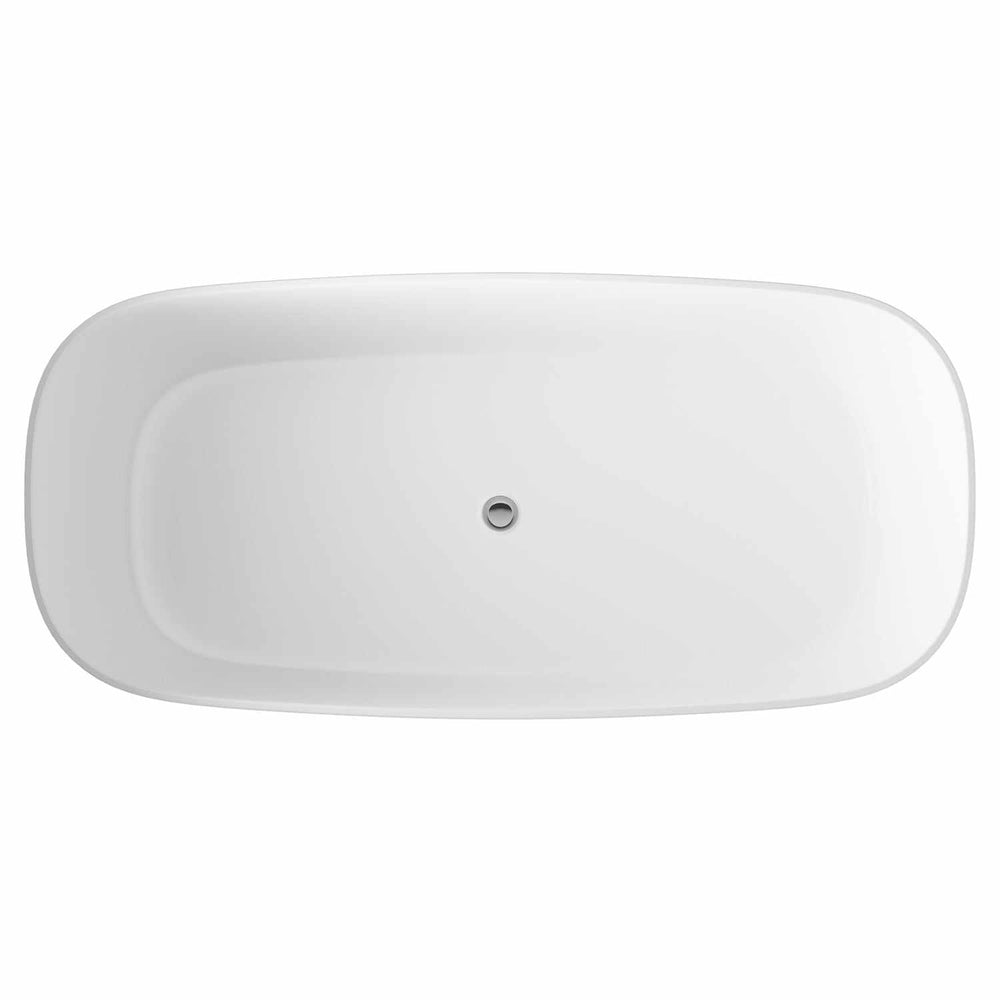 Hudson Reed Bella Modern Freestanding Bath 1495mm x 720mm - White - NB