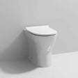 Nuie Freya Soft Close Seat Rimless Back to Wall Toilet Pan 500mm Projection - White - NCG306