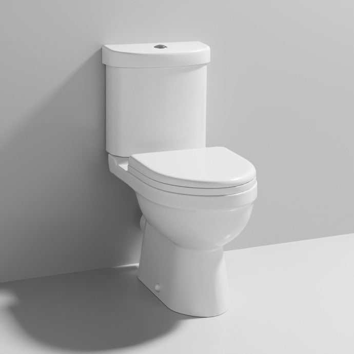 Nuie Ivo White Contemporary Close Coupled Pan & Cistern - NCS250