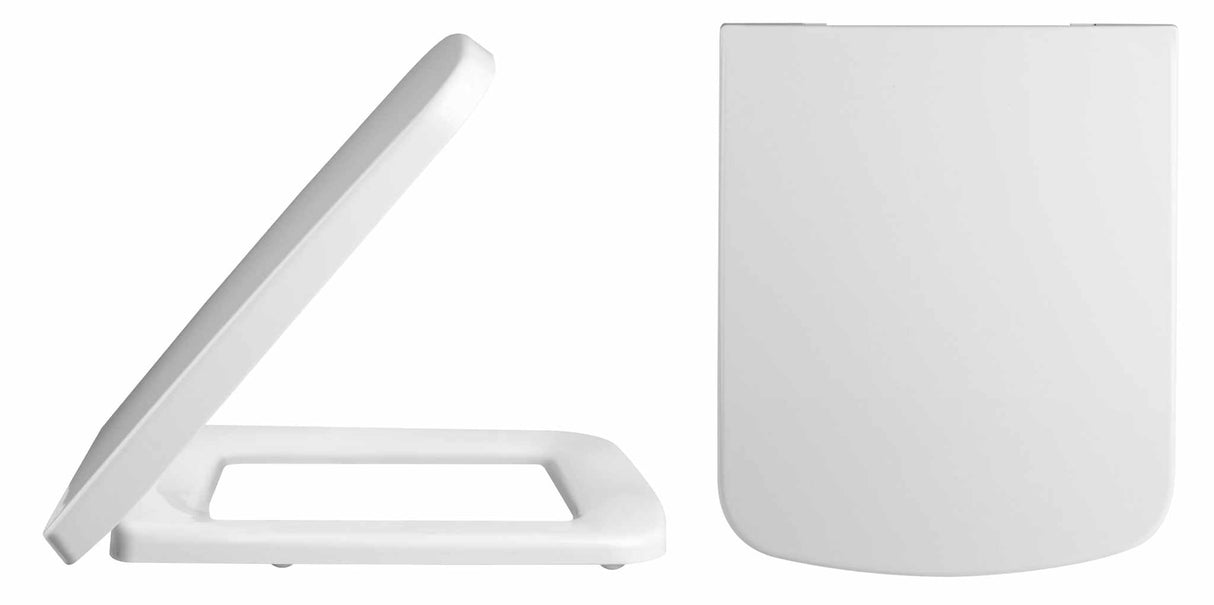 Nuie Modern Soft Close Toilet Seat - White- NCB699